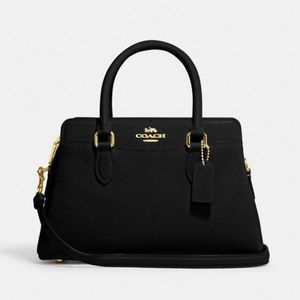 Coach Black Leather Crossbody - Mini Darcy Carryall